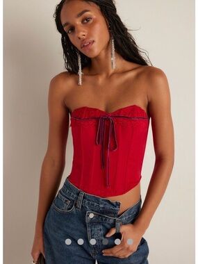 Free People Strapless Corset Top